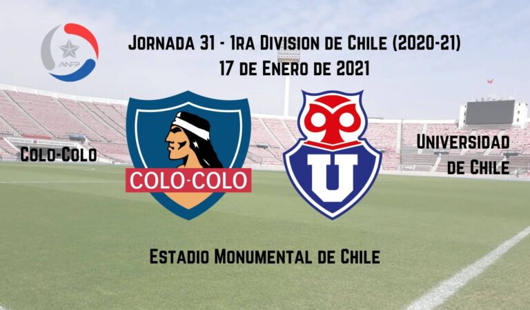 Colo-Colo vs. U. de Chile (17 ene) | Pronósticos deportivos en la 1ra División Chilena Colo-Colo vs. U. de Chile (17 ene) | Pronósticos deportivos en la 1ra División Chilena